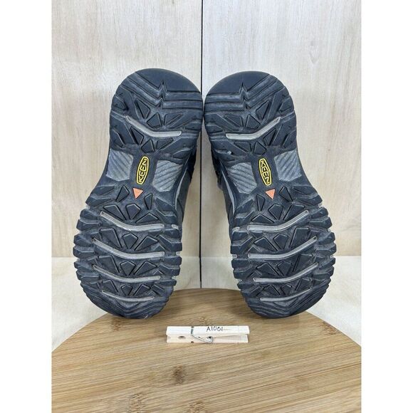 Keen Ridge Flex Low WP Blue Grey Leather Hiking Shoes Womens Size 7 - Picture 8 of 8